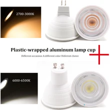 24 градуса E27 E14 MR16 GU10 пластиковый посылка алюминиевая лампа; чашка 6 Вт светодиодный лампы теплый свет и белый свет Светодиодный прожектор для мотоциклов л