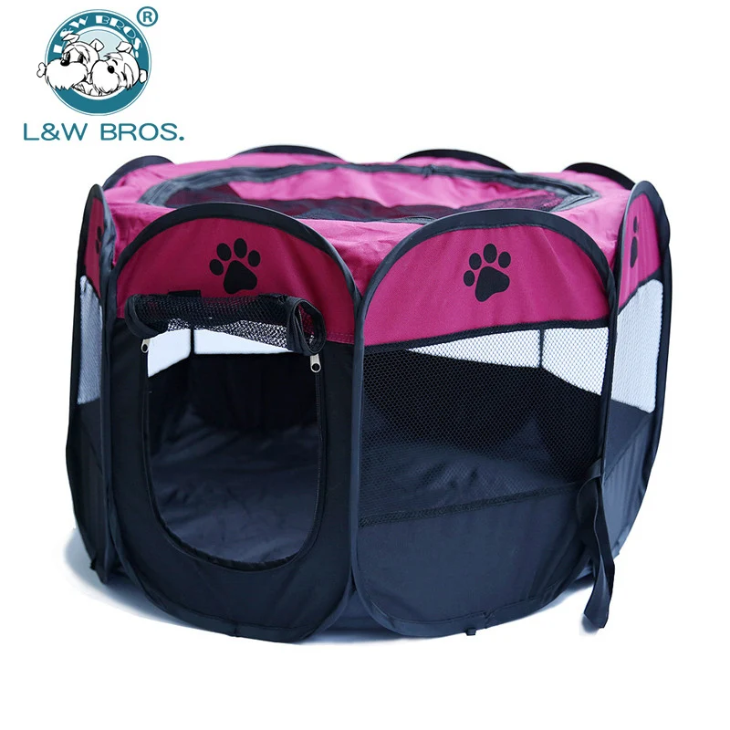 8 цветов портативная складная палатка для домашних животных собачий домик клетка для собак кошка палатка манеж щенок питомник восьмиугольный забор простой в эксплуатации товары для домашних животных