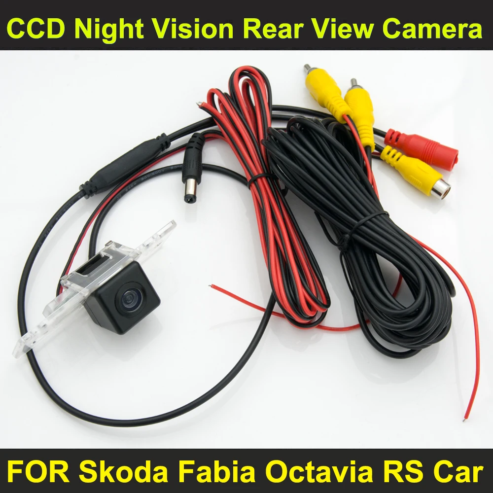 Автомобильная камера заднего вида с ночным видением CCD для Skoda Fabia Octavia RS|car rear view