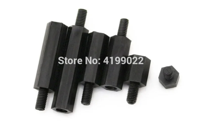 M3 Black Nylon standoff male-Female -004