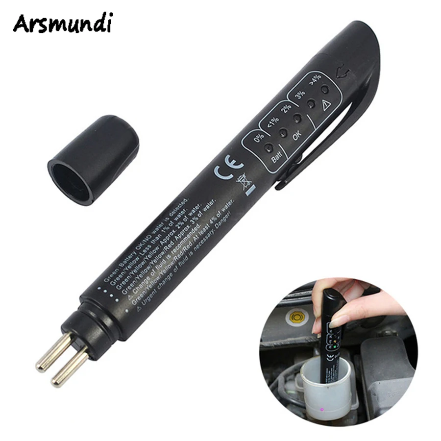Prix pour Auto Voiture Testeur de Liquide De Frein Tester Vérifier Fluide 5LED Indicateur Liquide De Frein Tester Test Diagnostique de Voiture Outil Automobile MINI Stylo Prix pour Auto Voiture Testeur de Liquide De Frein Tester Vérifier Fluide 5LED Indicateur Liquide De Frein Tester Test Diagnostique de Voiture Outil Automobile MINI Stylo