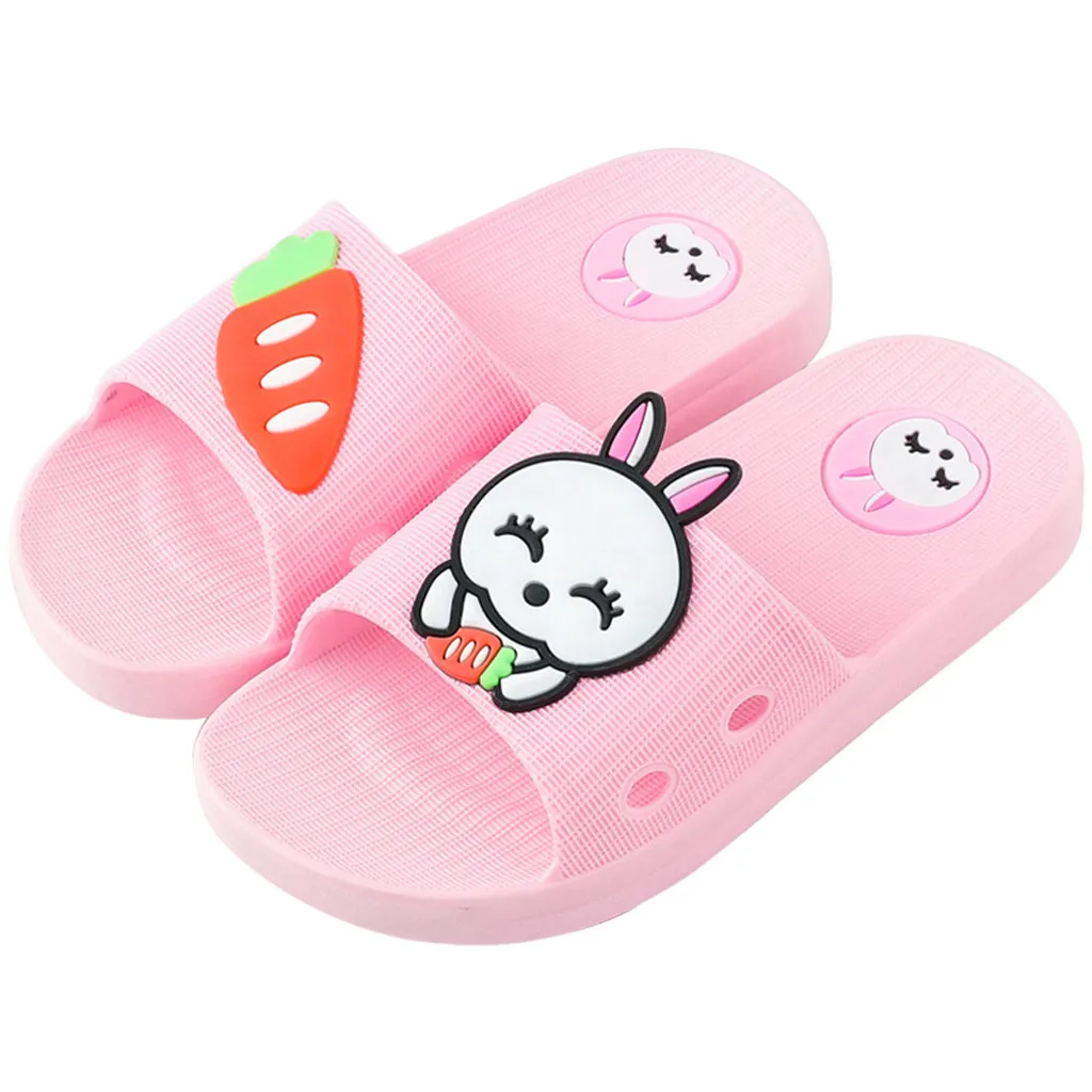 Unisex Kids Available Panda Slippers Cartoon Cute Home Shoes Shower Shoes Outdoor Sandals Soft Non-Slip Childs Gift