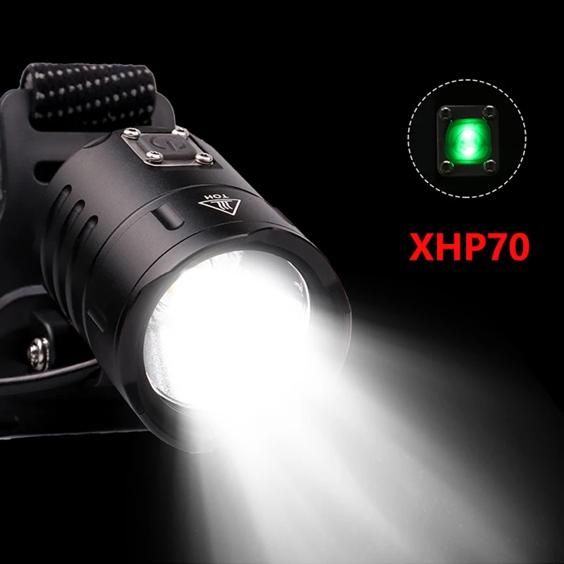 Налобный фонарь xhp70 высокой мощности 8000 лм светодиодный налобный передний USB с
