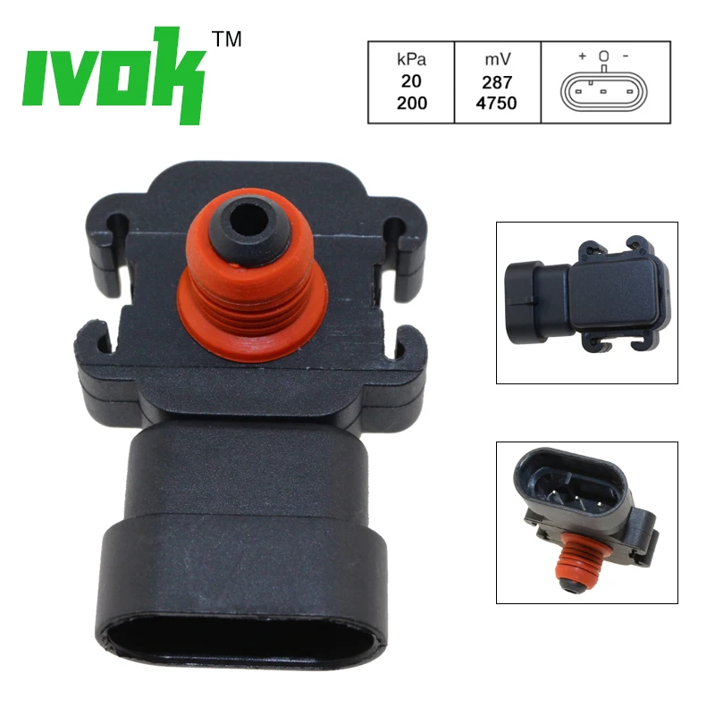 2 бар датчик карты коллектора для Chevy(Chevrolet) Express Silverado GMC Savana Sierra Yukon 2500 3500 4500 4.8L 6.0L 6.6L 97180655