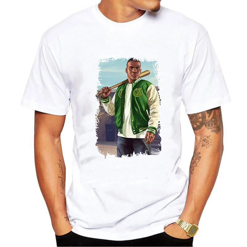 Grand Theft Auto Gta V 5 3D xbox высокое качество супер мягкие мужские футболки GTA 5 Мужская игровая футболка уличный стиль унисекс белые футболки топы - Цвет: 6