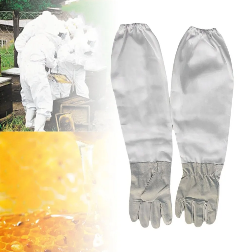 Пчеловодство перчатки кожаные защитные перчатки с эластичными манжетами вентилируемый Экстра одежда с длинным рукавом для сада фермы лес