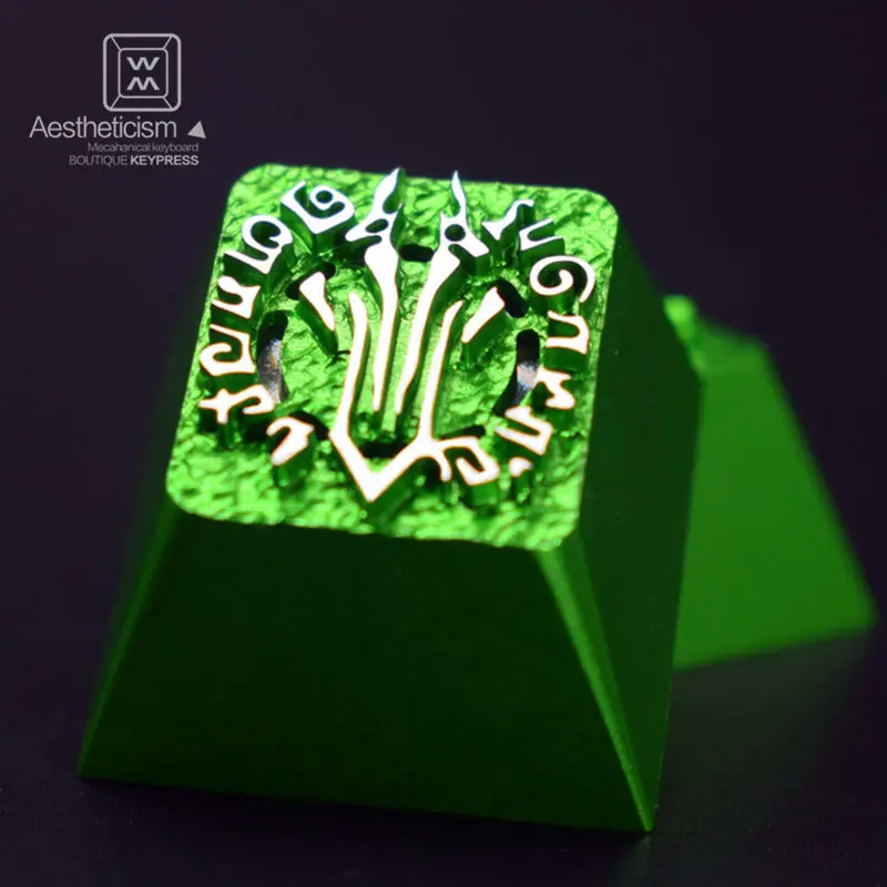 1 шт. полупрозрачный анод алюминиевый сплав Keycap MX Переключатель R4 ESC механическая клавиатура Keycaps для дарксайдеров - Цвет: green