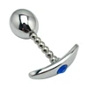 Small size Metal Anal butt plug jewelry crystal beads kegel ball silicone eggs SM insert dildo vibrator Sex toy for men women ► Photo 2/6