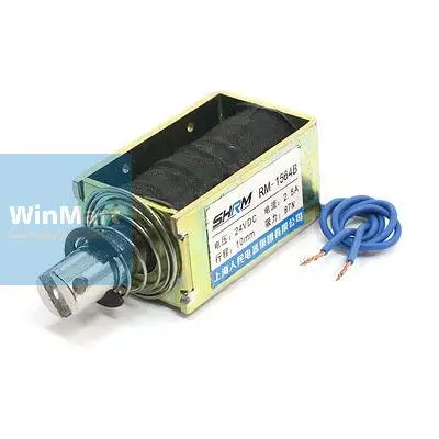 RM-1564B DC24V 2.5A 87N/10 мм Линейное движение Потяните Толкающего Типа Электромагнитный