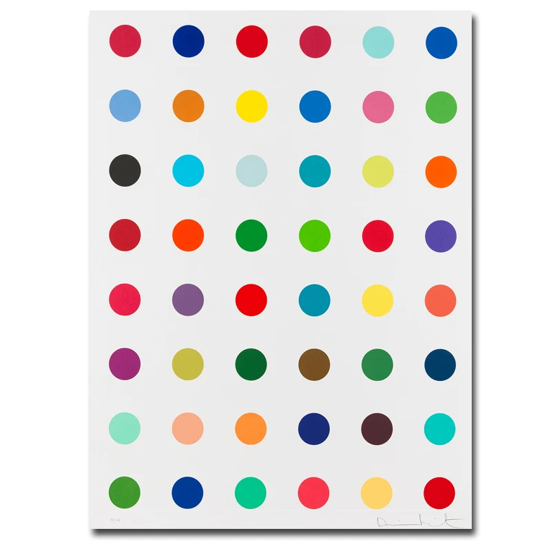 

Frameless Pictures Painting Printed On Canvas Modern Abstrat Dots Oil Painting Canvas Wall Art Prints Home Decoration