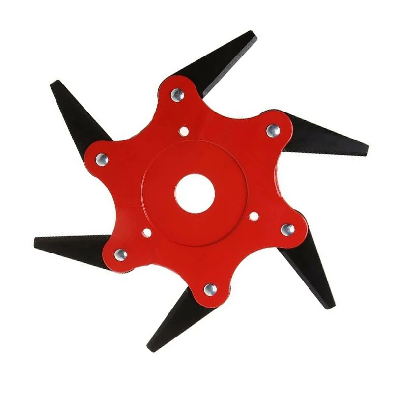 Comprar 6 Cuchillas de acero cortadora de césped cabeza cortador de la mala hierba corte de césped cabezas de cortacésped accesorios de herramientas eléctricas para cortacésped