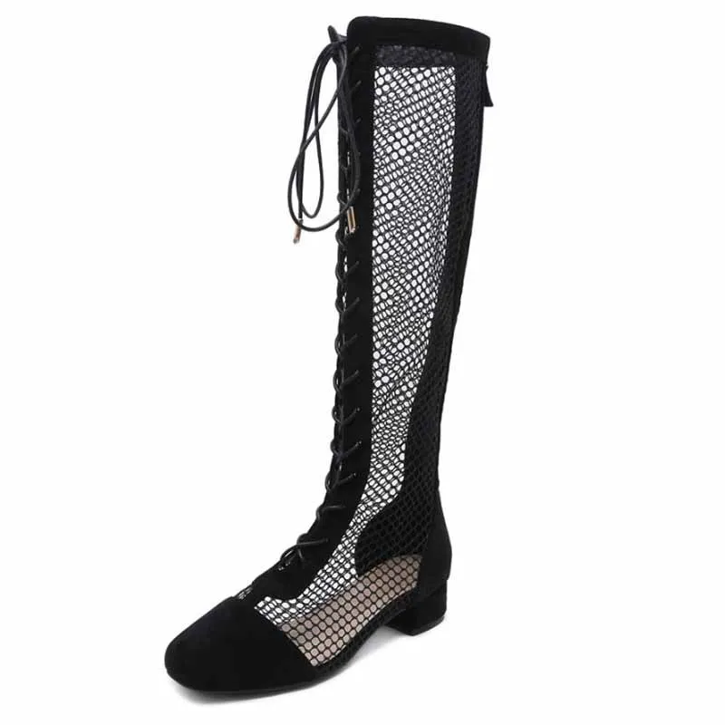 

2018 new fashion European and American style long tube boots cross foreign trade women's boots black ljj 0123