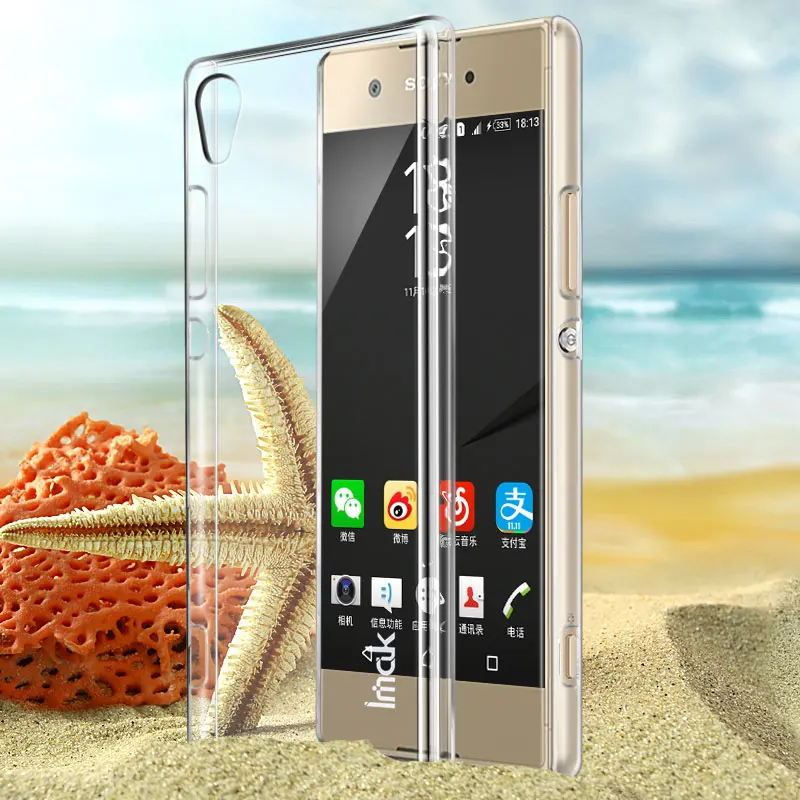 IMAK Crystal чехол II Ультра тонкий прозрачный ПК Жесткий Чехол для sony Xperia XA1 Ultra G3221 G3223
