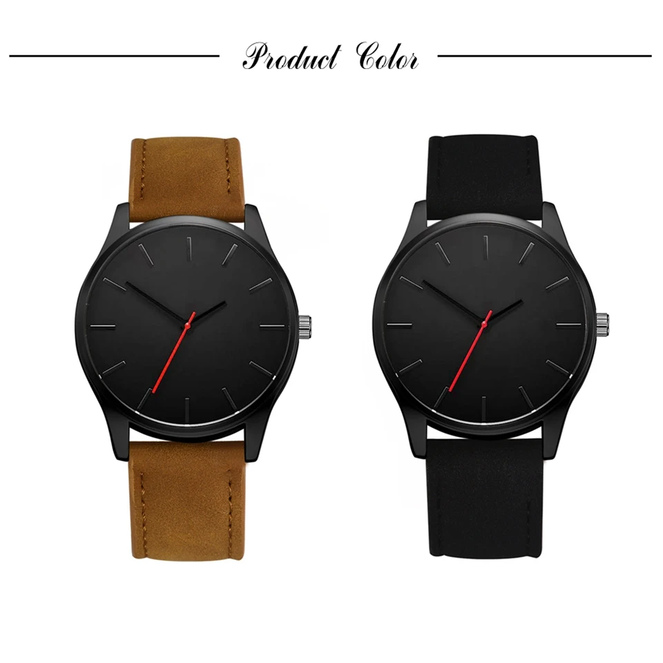 Reloj 2019 модные военные кварцевые мужские часы с большим циферблатом кожаные