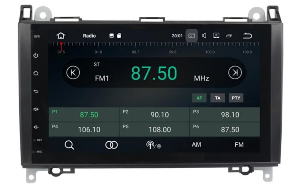 Best 9" QUAD Core 1024*600 2 din car DVD Android 9.0 for Mercedes/benz B200 /Benz/Sprinter/B-class/W245/B170/W209/W169 Wifi GPS Radio 1