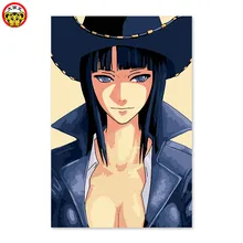 Сексуальная девушка аниме цифровая живопись DIY, рисунок на ткани цифровой