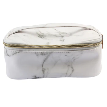 

Travel PU Leather Makeup Cosmetic Storage Bag Multifunctional Toiletry Case Organizer