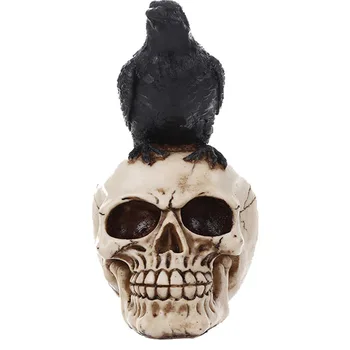 

sculpture Resin Human Skull Eagle Statue Sculptures Skeleton Head Statutte Halloween Home Decor Decoration Accessories statues