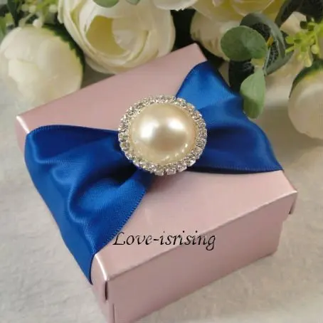 

FREE SHIPPING--(50pcs/lot) 26mm Diameter Ivory Pearl A-Grade Circl Rhinestone Diamante Flatback Cluster Wedding Decor Craft DIY