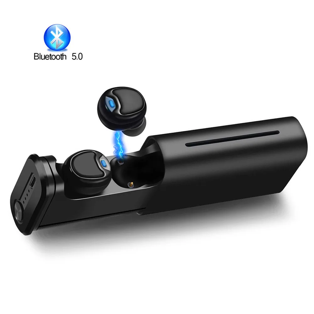 Bluetooth V5.0 наушники спортивные вкладыши гарнитуры Беспроводной мини наушники глубокий бас наушники бинауральные вызовов для iPhone samsung sony