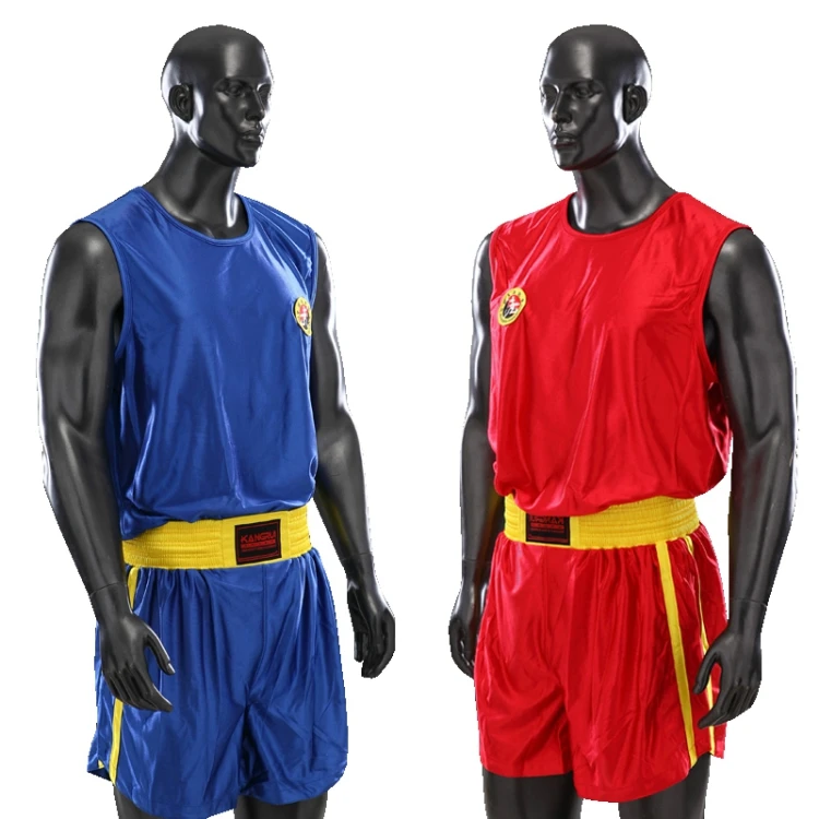 

Embroidery Women/Men's Boxing Shorts Trunks+Tank Tops T Shirts Clothes Set Taekwondo/Sanda/Muay Thai/MMA