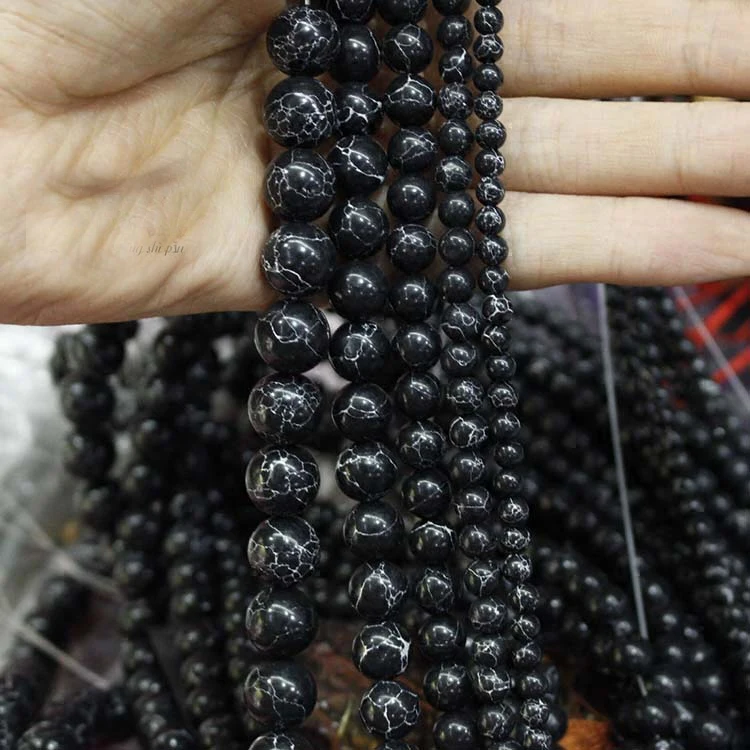 STENYA драгоценное украшение из природного камня круглые бусины длинное ожерелье