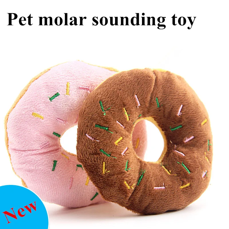 2017 Adore Pet Cute Pet Dog Chew Throw Toys Cute Donuts Puppy Cat
