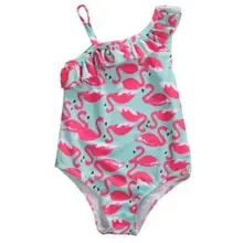 Для девочек Купальник "Лебедь" кружевных бретелях; детский купальник Детский купальник для девочки купальники детские купальники 1st для маленьких девочек Купальники