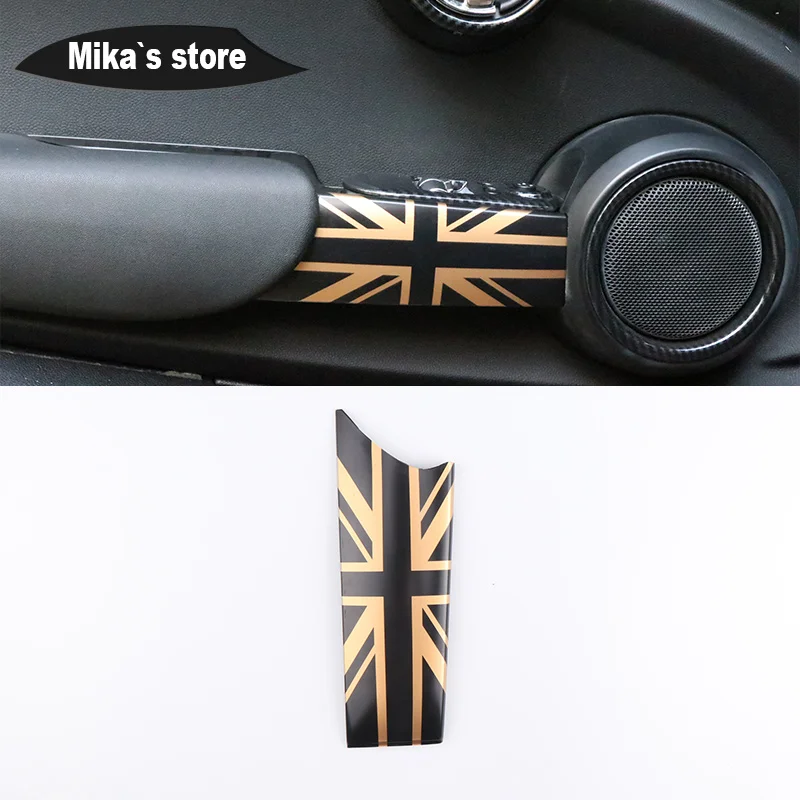 

Union Jack Interior Door Kit Cover Handle Protective Shell Cover Case Sticker For mini cooper R55 R56 R57 R58 R59 Car-styling
