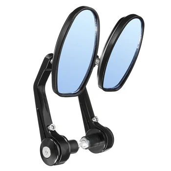

1 pair universal motorcycle 22mm 7/8 inch bar end rearview mirrors motorbike bikes bicycle accessories