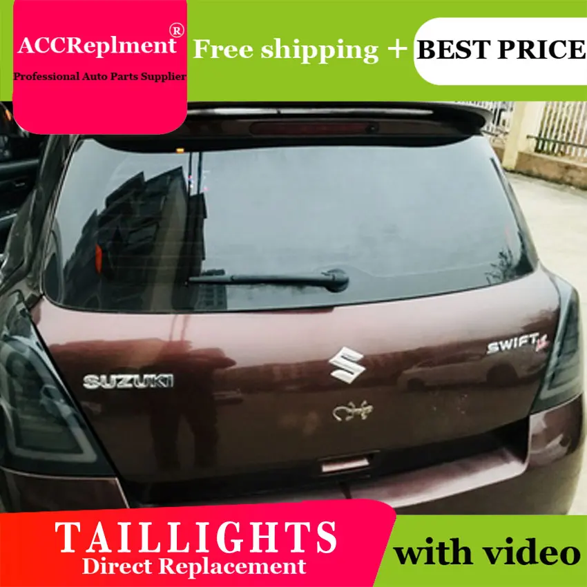 2 шт автомобилей Стайлинг для Suzuki Swift задние фонари 2005- для Swift светодиодный задний фонарь+ поворотник+ тормоза+ обратный светодиодный свет