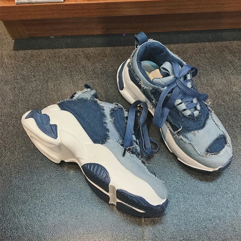 light denim shoes