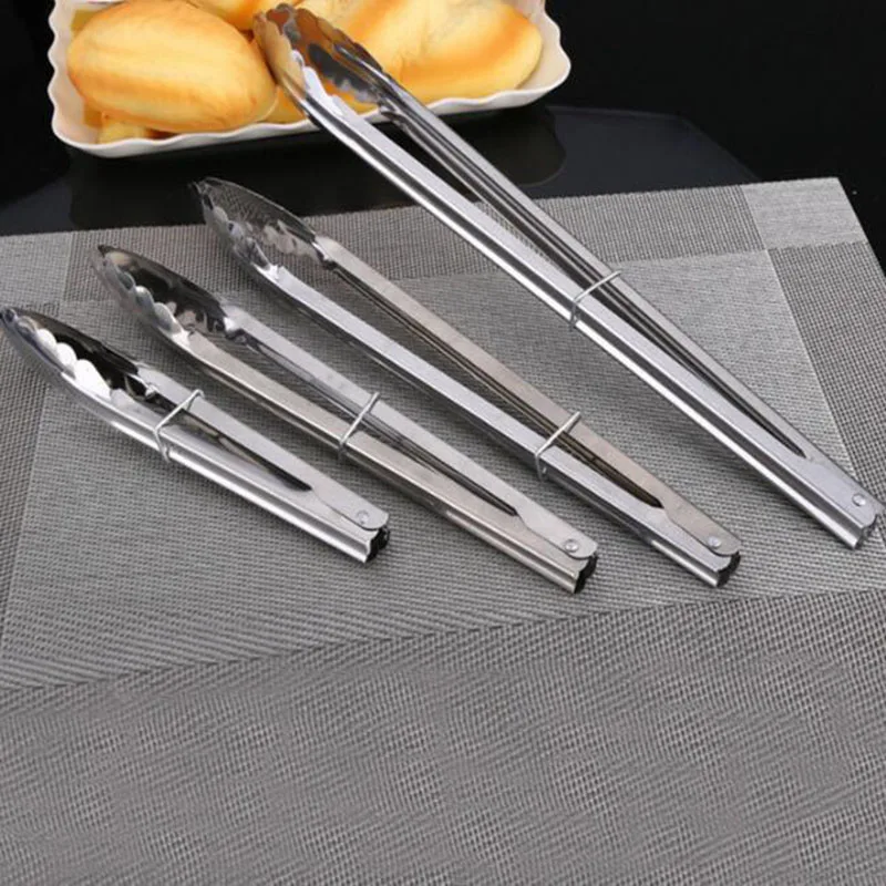 

1Pc Meal clip Stainless Steel BBQ Tongs Outdoor Camping Equipment Cookware Portable Camping Clips Tablewares Outdoor cooking set