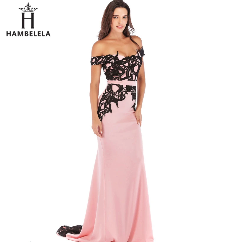 HAMBELELA Vestido De Festa Mermaid Lace Top Bodice Slim Bodycon Long Dress Formal Party Dress Charming Wedding Party Gown Dress (13)
