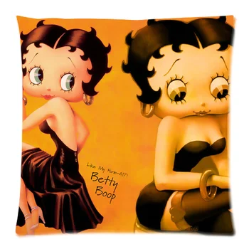 

Brand NEW Beautiful and Comfortable Flannel Betty Boop Zippered 18x18 (One Side) Square Cushion Cover P984
