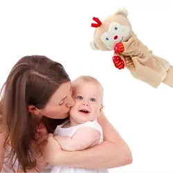 Милые детские игрушки животных рук кукол обезьяна лягушка утка, кукла история сказать реквизит Juguetes Brinquedos Jouet Enfant подарки