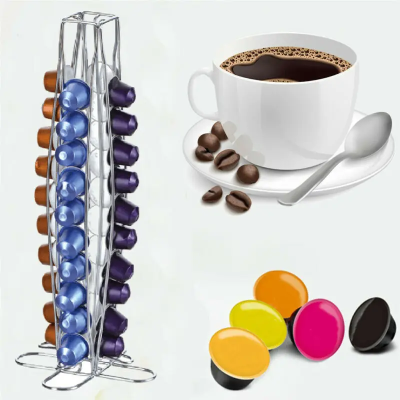 

24/36/40/42Pcs Capsule Coffee Pod Holder Tower Stand Rack for Dolce Gusto