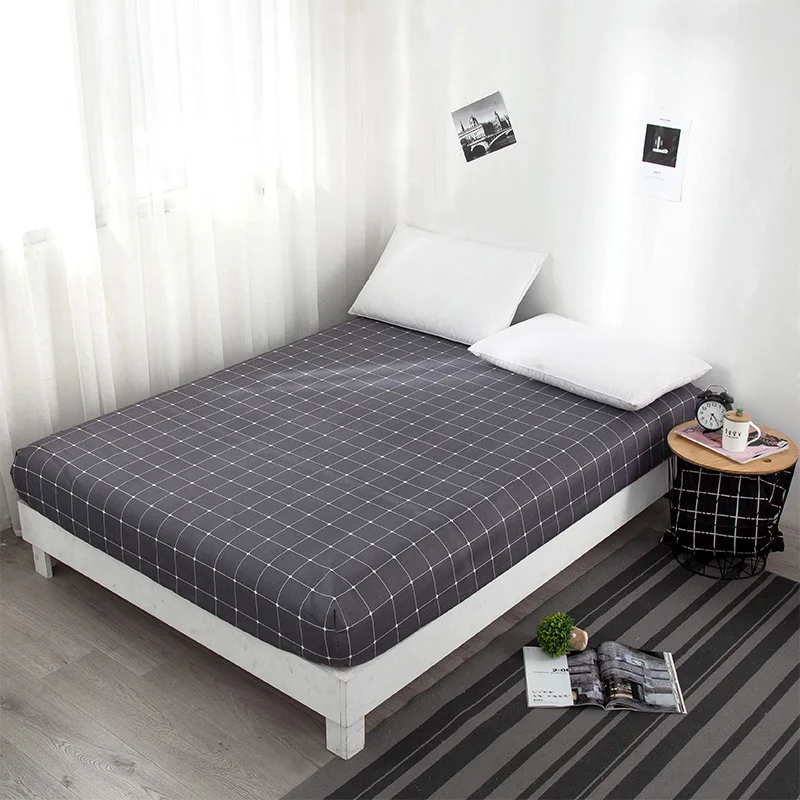 

grid mattress cover Lattice Bed cover sheet Mattress Protector Cover Washable Mattress Pad Cover Bedding Linens With Elastic air