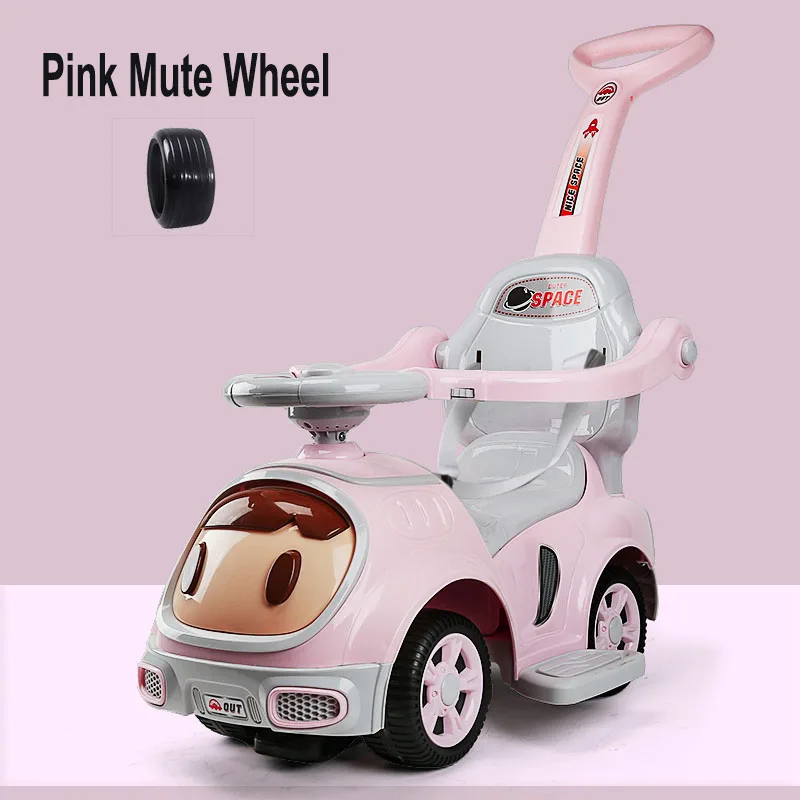 Ребенок Torsion Свинг автомобиля с Push-бар четыре колеса скользящая игрушка коляска в виде машины 3 в 1 Yoya коляски, игрушки для мальчиков