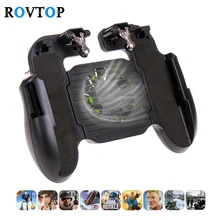 Rovtop Pubg мобильный контроллер геймпад Pubg телефон триггер L1R1 джойстик для шутеров игровой коврик с держателем телефона кулер вентилятор Z2