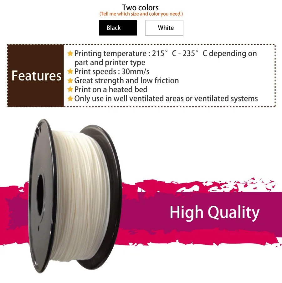 3D Printer Filament - POM 2 3D Printer Filament - POM 2