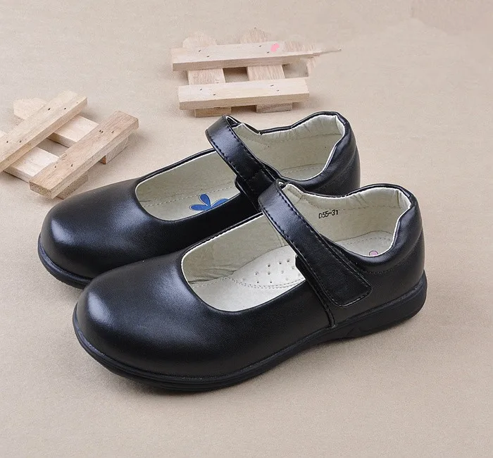 girls shoes Children Girl Student Shoes School Black Leather Shoes Girls Fashion Princess Shoes Kids Classic Glowing Uniforms Sinlge Shoes slippers for boy