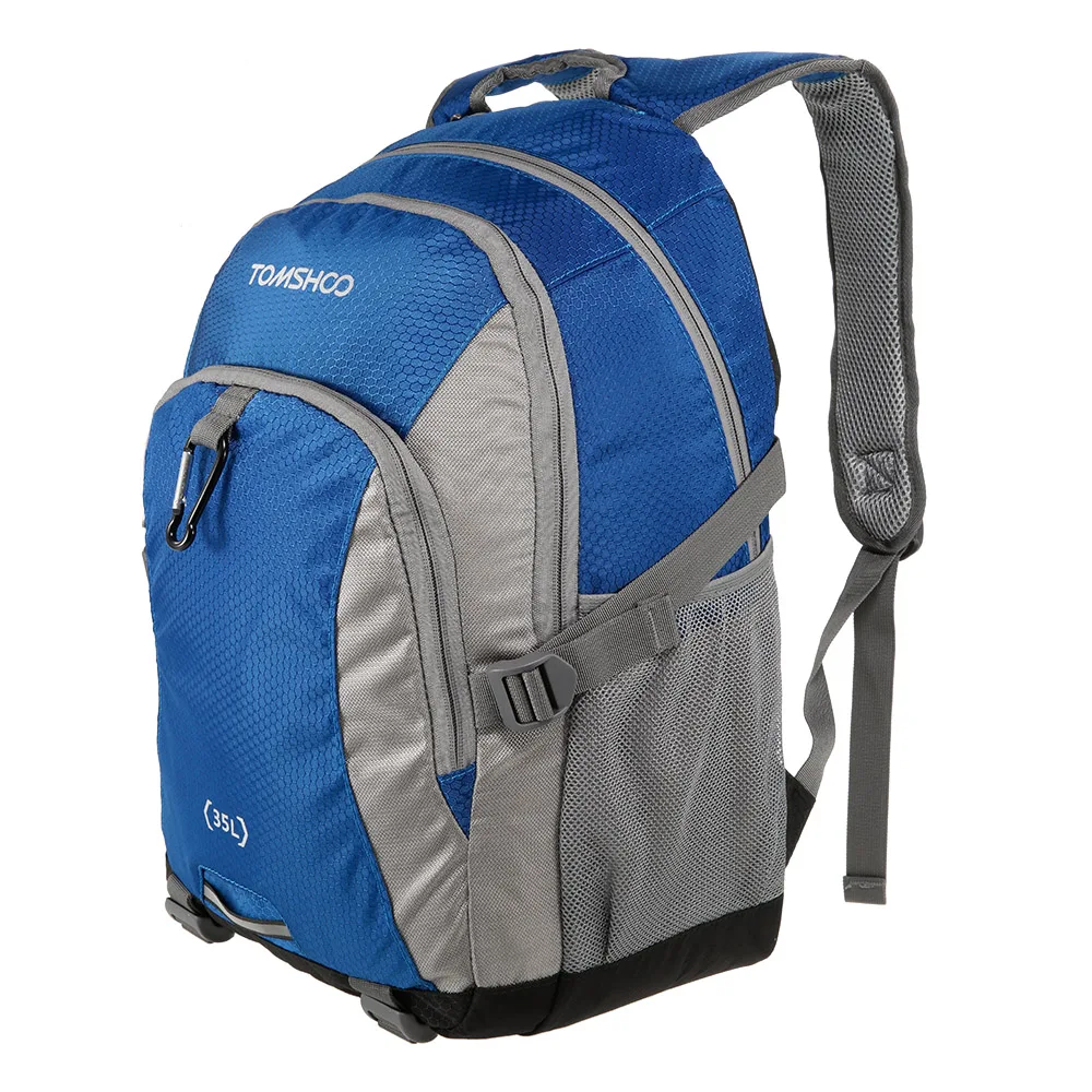 TOMSHOO нейлоновый рюкзак для спорта на открытом воздухе походный Треккинговый туристический рюкзак альпинистская сумка для альпинизма Велоспорт рюкзак 35L - Цвет: Синий цвет
