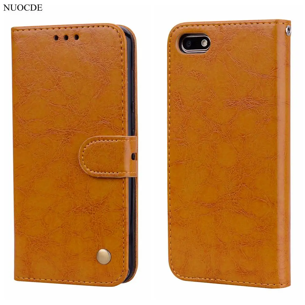 

For Huawei Honor 7A Case Russian Version Luxury Retro PU Leather Silicon Back Cover For Huawei Honor 7A 5.45" Wallet Flip Case
