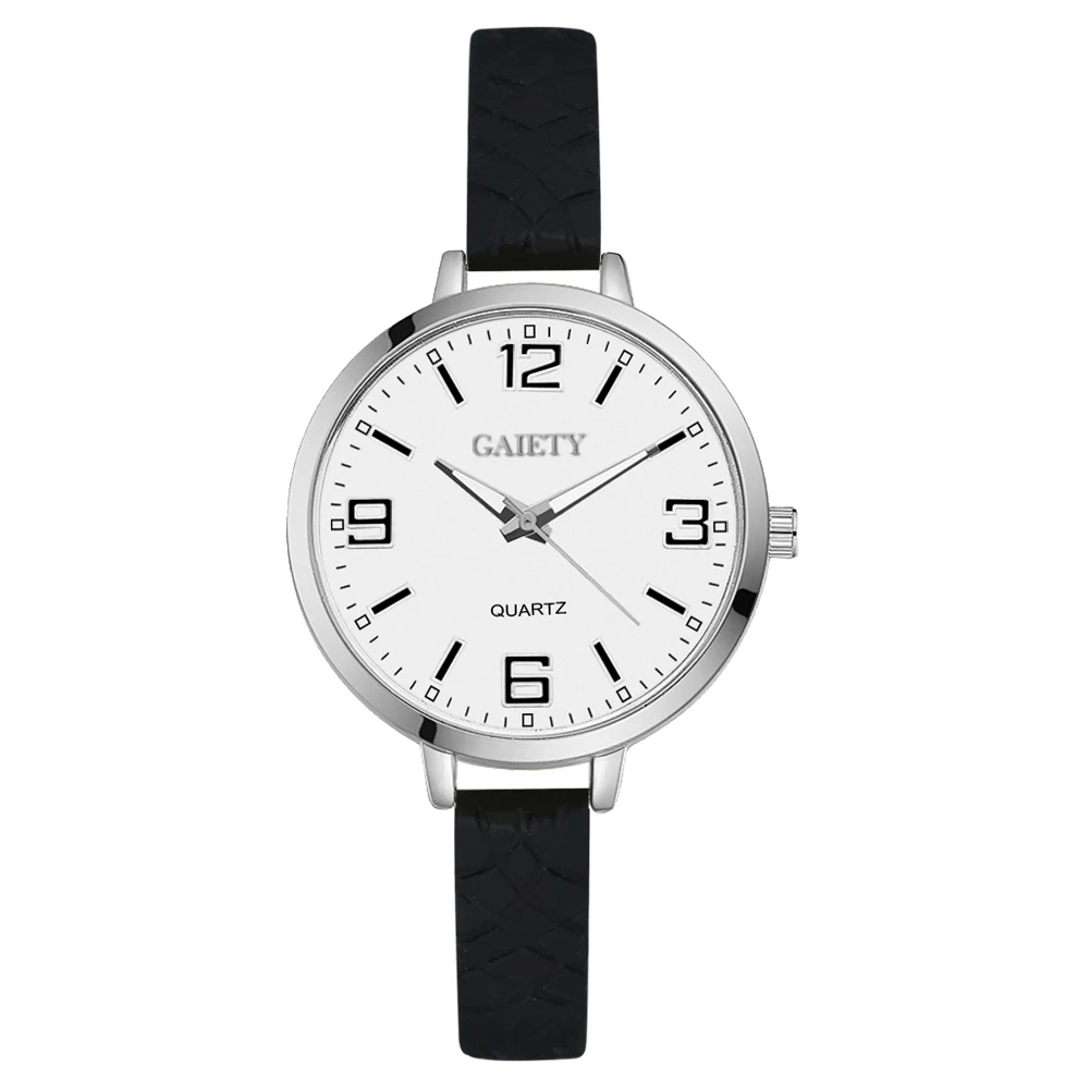

Gaiety Brand Silicone Strap Men Wrist Watch Women Fashion Casual Simulation Quartz White Ladies Silver Luxury Sport Watches