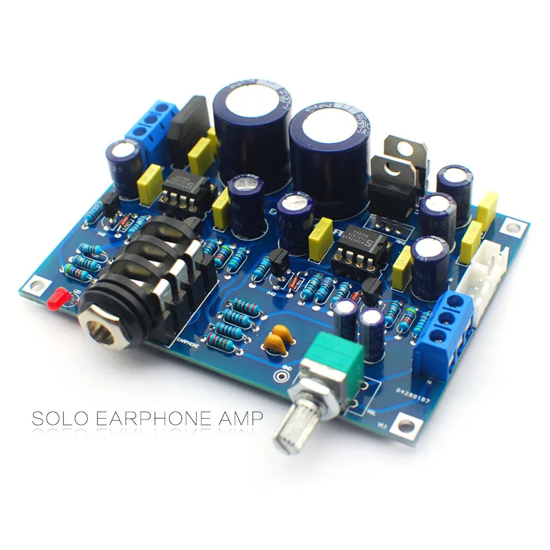 12V Noiseless SOLO Amplifier Board for DIY Can Drive DT990 HD650