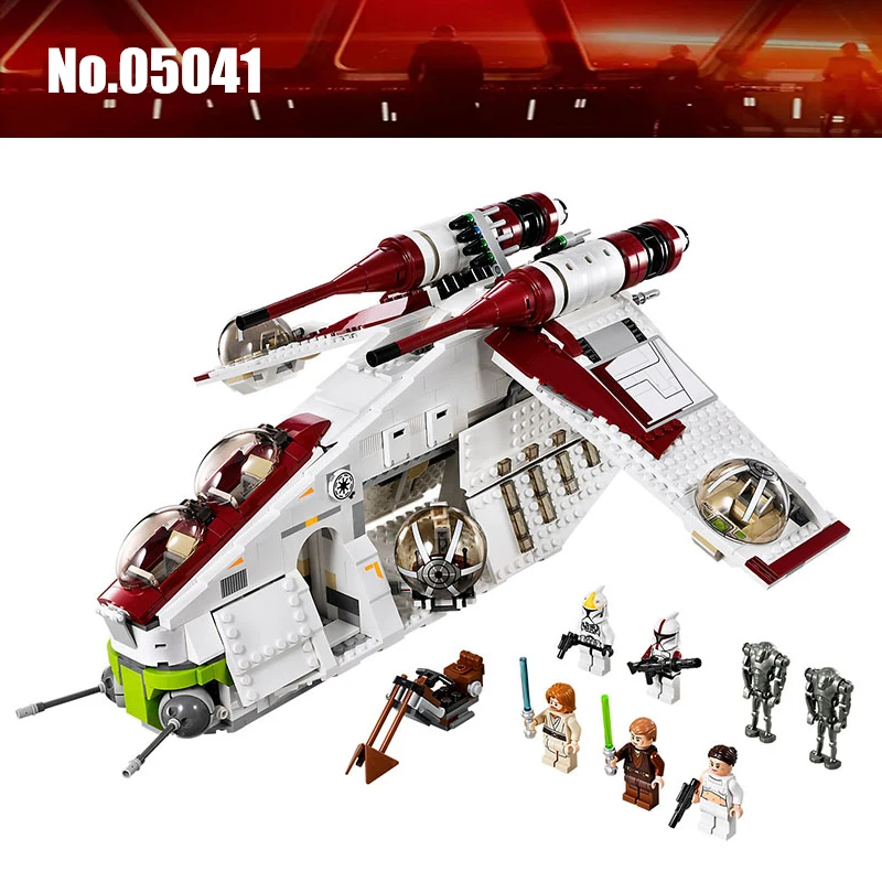 

1175pcs Compatible with Legoingly Star Wars 75021 Toy Republic Gunship Set diy Building Blocks Toys For Children kids gift