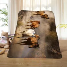 P#143 Custom Horse#52 Home Decoration Bedroom Supplies Soft Blanket size 58×80,50X60,40X50inch SQ01016@H+143