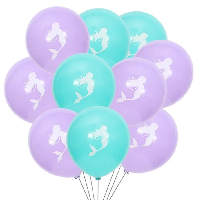 Мультяшная шляпа Русалка тема фольга воздушные шары для дня рождения Свадебные украшения, воздушные шары Baby shower рынок деятельности вечерние поставки - Цвет: 6