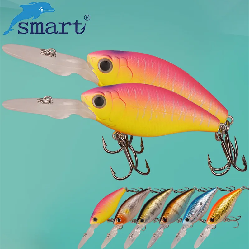 Приманка рыболовная с крючком 52 мм 7 г 0 5 м|leurre souple peche|crank baitfishing lure |